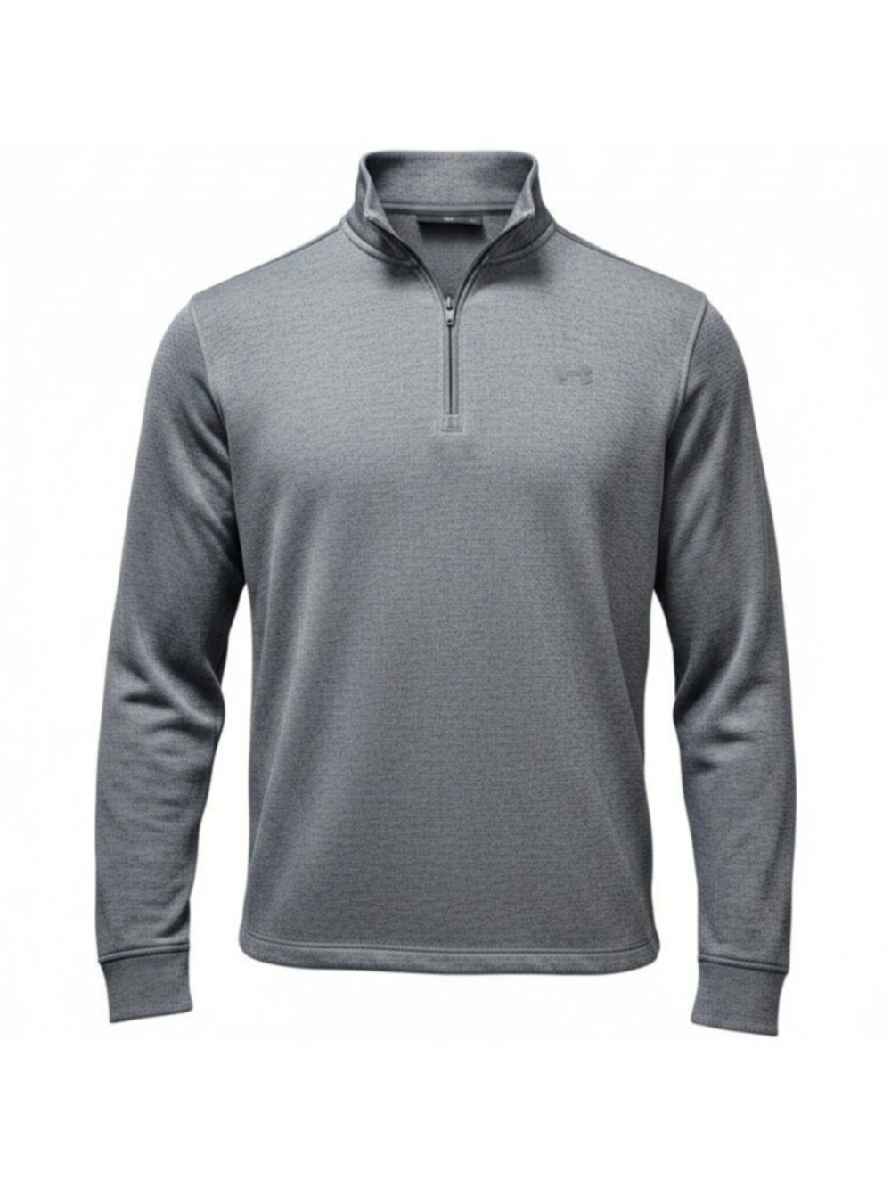 Under Armour Men Quarter-Zip Coldgear Pullover Long-Sleeve Gray Sweatshirt XXXL